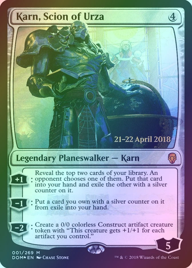 Karn, Scion of Urza (PDOM) (1s) / Foil