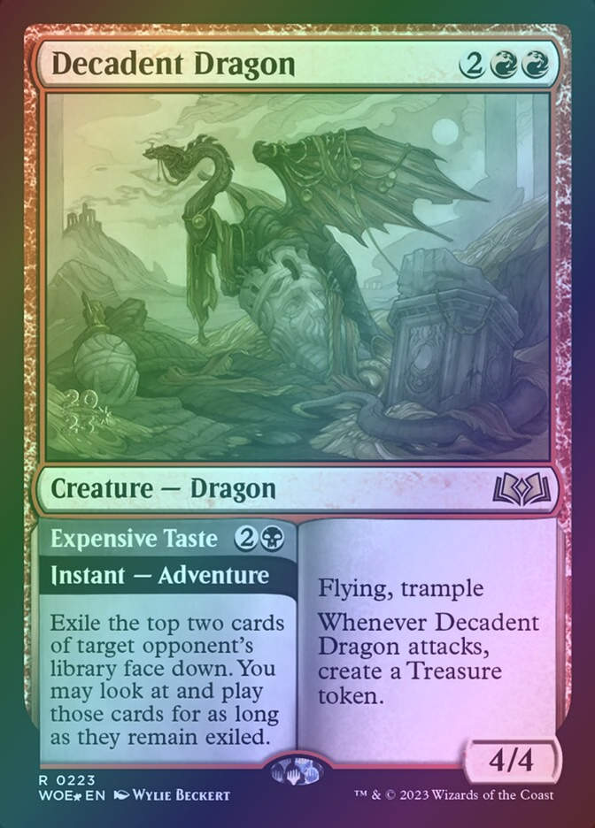Decadent Dragon // Expensive Taste (PWOE) (223s) / Foil
