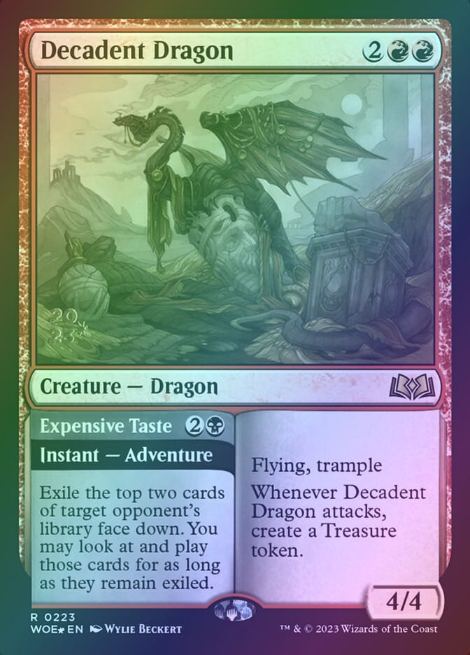 Decadent Dragon // Expensive Taste (PWOE) (223s) / Foil