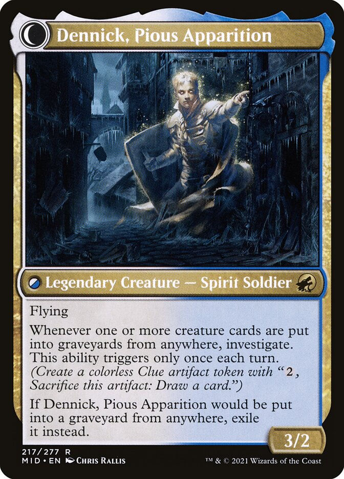 Dennick, Pious Apprentice // Dennick, Pious Apparition (MID) — cara 2 de 2