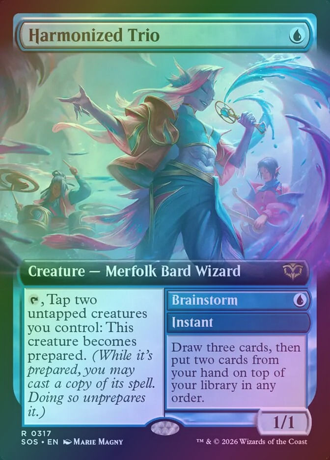 Harmonized Trio // Brainstorm (SOS) (317) / Extended Art / Foil