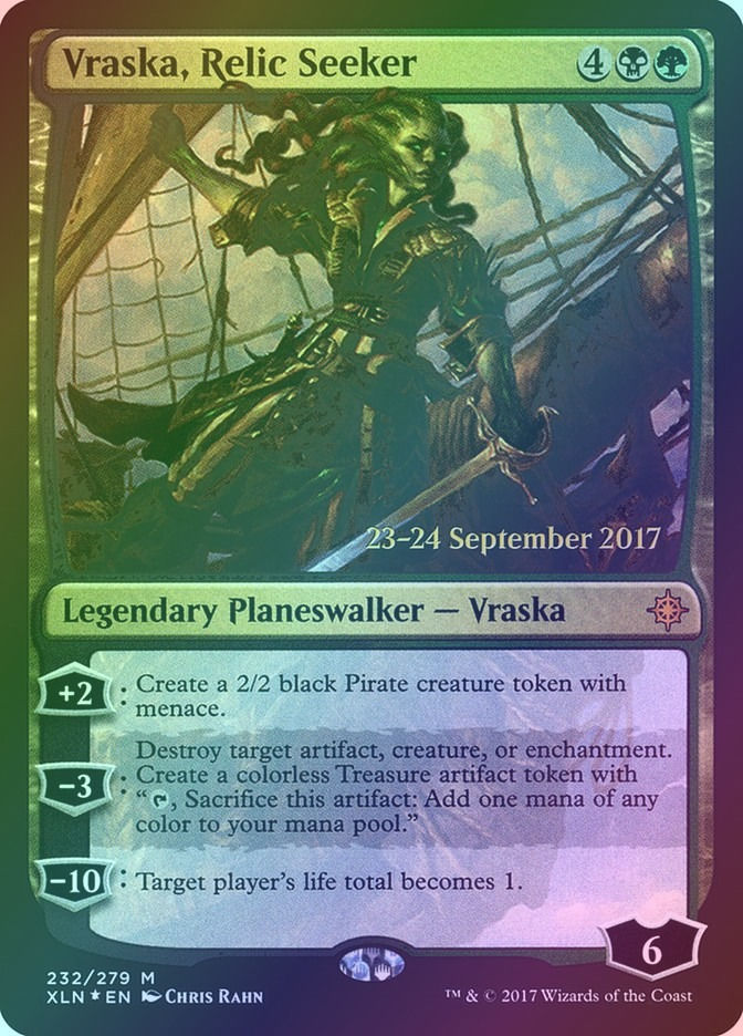 Vraska, Relic Seeker (PXLN) (232s) / Foil