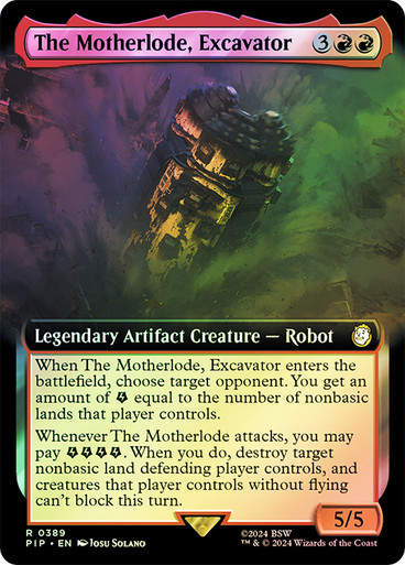 The Motherlode, Excavator (pip) (389) / Extended Art Foil