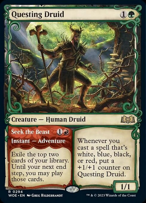 Questing Druid // Seek the Beast (woe) / Showcase