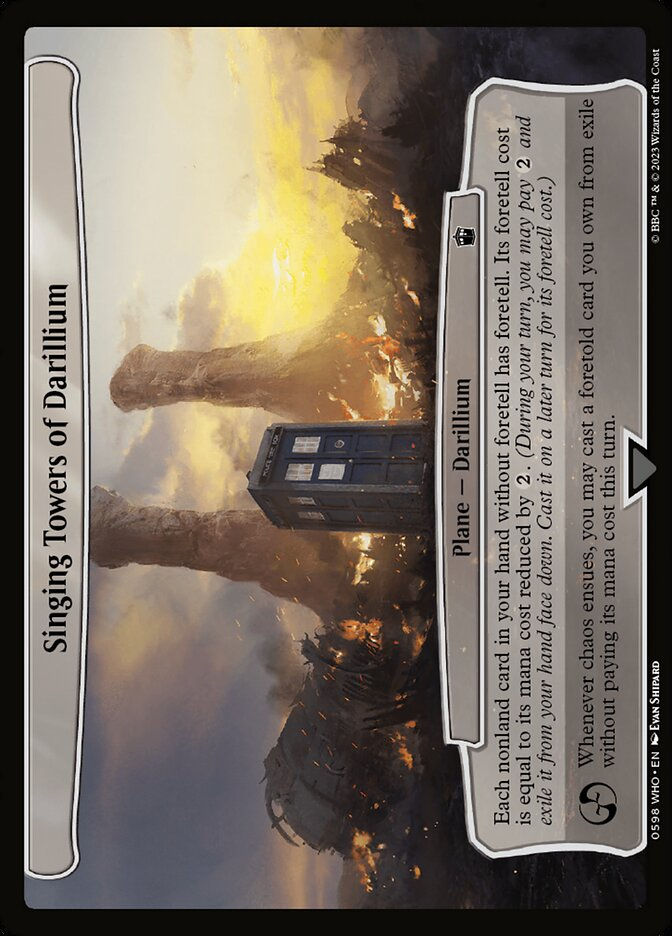 Singing Towers of Darillium (WHO) (598) / Planar Cards