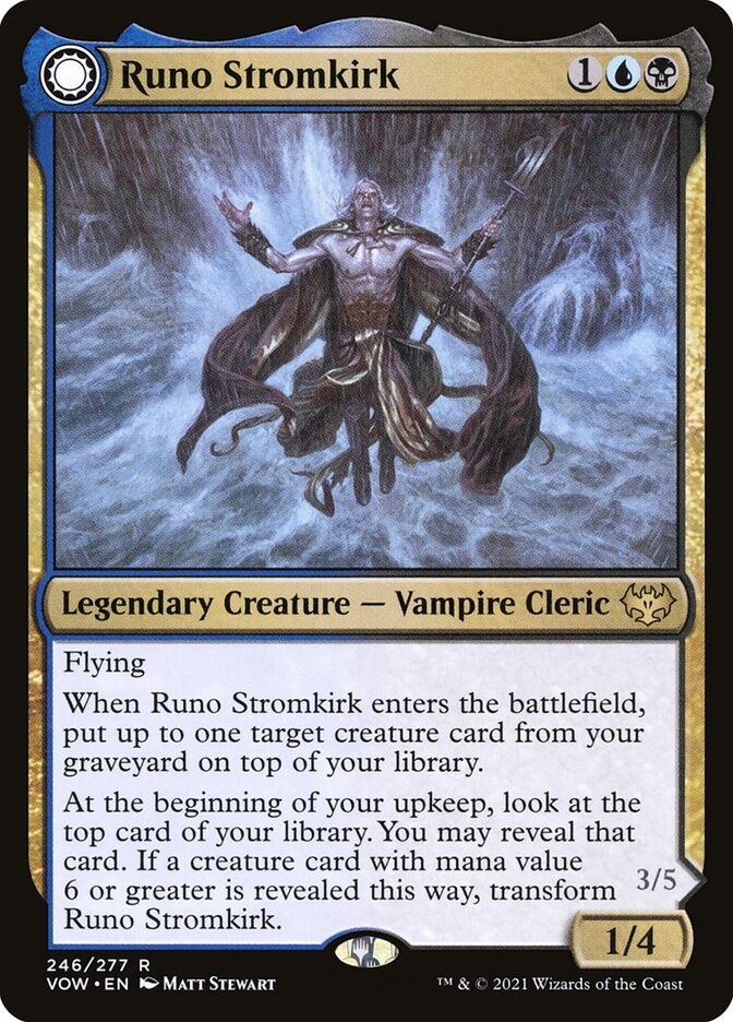 Runo Stromkirk // Krothuss, Lord of the Deep (VOW) (246) — cara 1 de 2