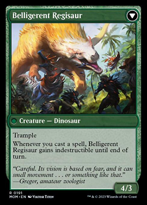Invasion of Ixalan // Belligerent Regisaur (mom) — cara 2 de 2