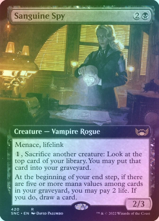 Sanguine Spy (SNC) (420) / Extended Art / Foil
