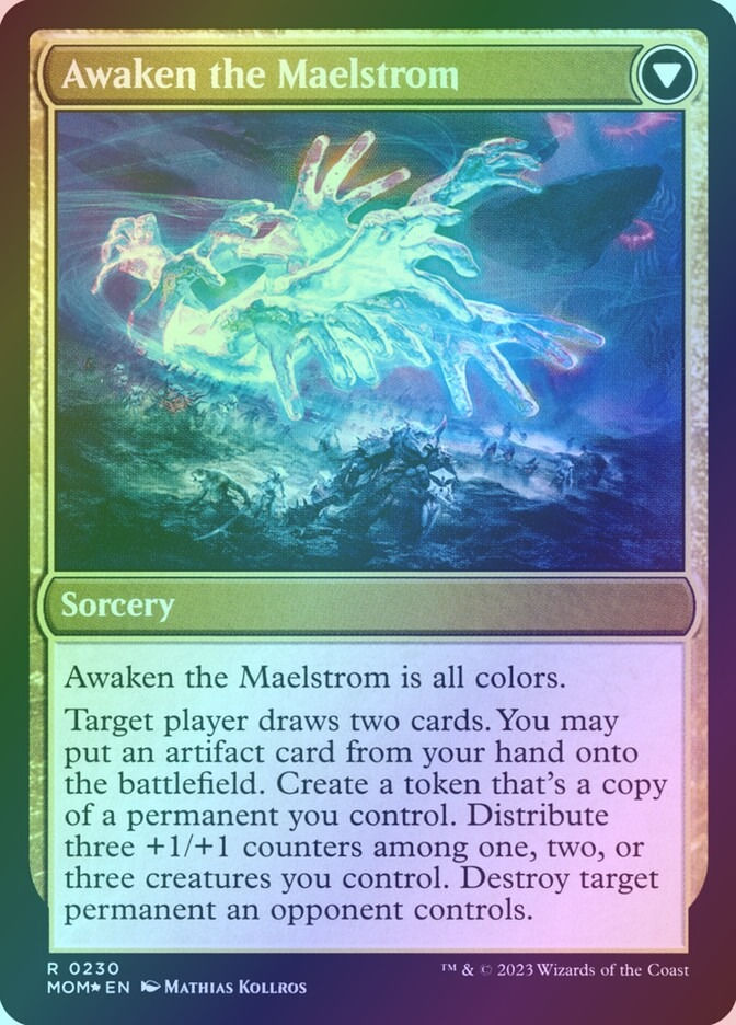 Invasion of Alara // Awaken the Maelstrom (PMOM) (230s) / Foil — cara 2 de 2