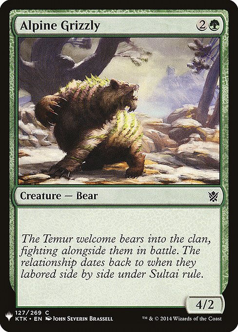 Alpine Grizzly (PLST) (KTK-127)