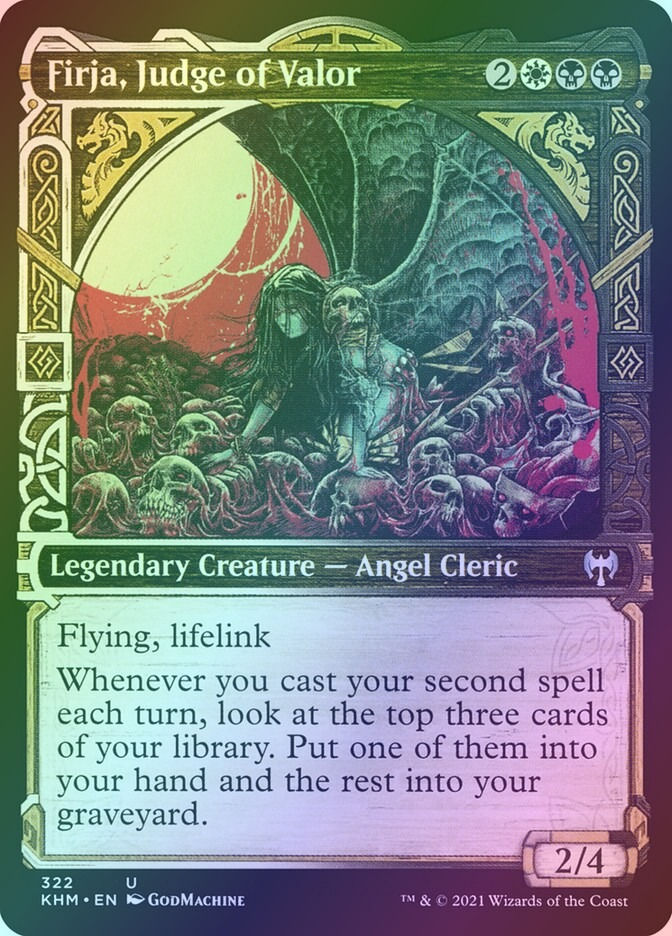 Firja, Judge of Valor (KHM) (322) / Showcase / Foil