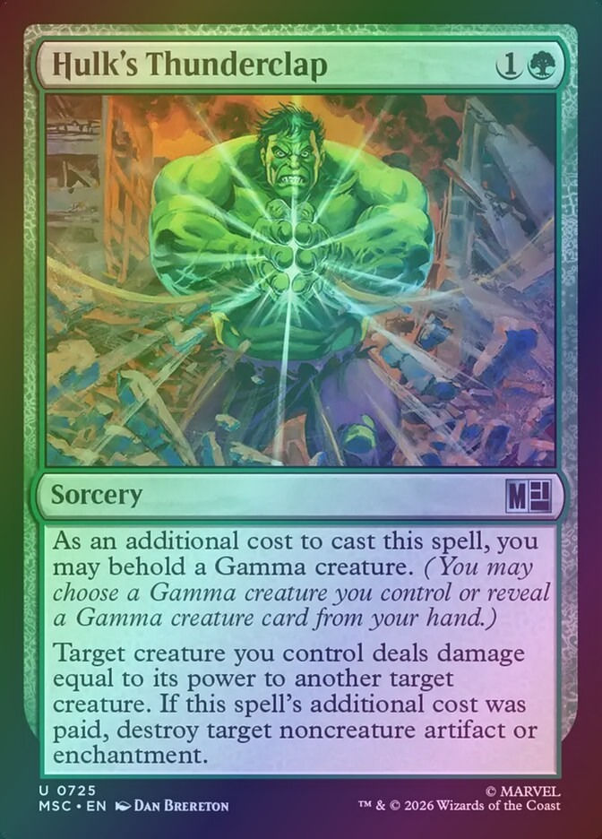 Hulk's Thunderclap (MSC) (725) / Foil