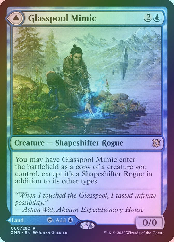 Glasspool Mimic // Glasspool Shore (ZNR) (60) / Foil