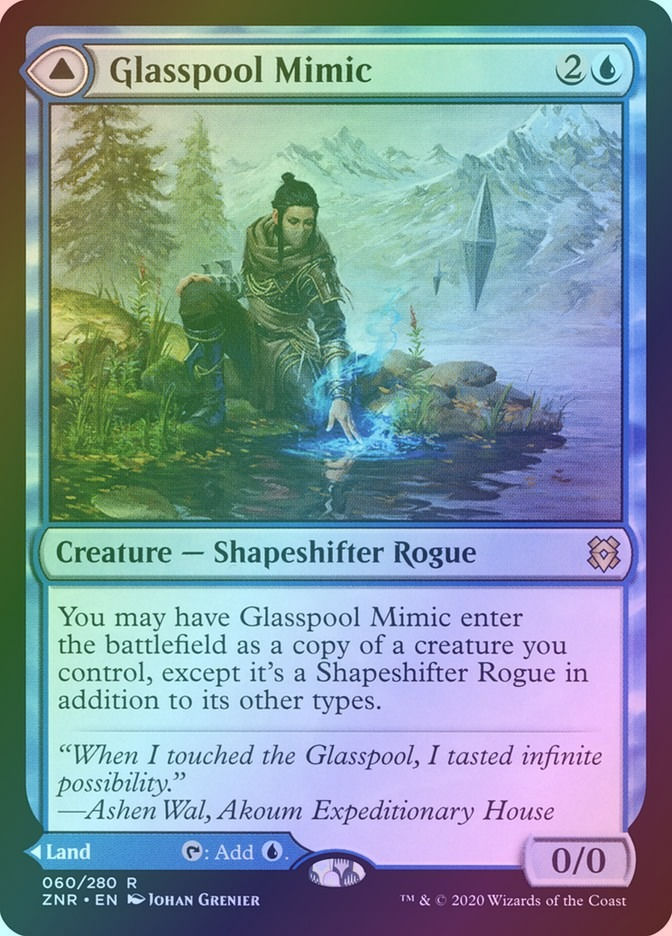 Glasspool Mimic // Glasspool Shore (ZNR) (60) / Foil — cara 1 de 2