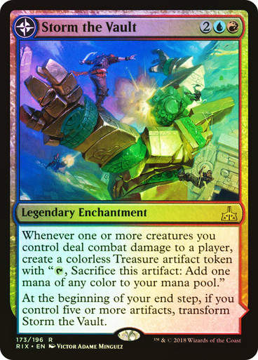 Storm the Vault // Vault of Catlacan (RIX) (173) / Foil