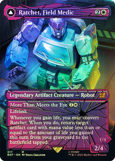 Ratchet, Field Medic // Ratchet, Rescue Racer (BOT) (17)  / Foil — cara 1 de 2
