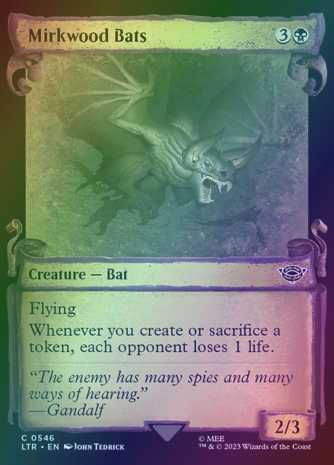 Mirkwood Bats (LTR) (546) / Showcase / Foil