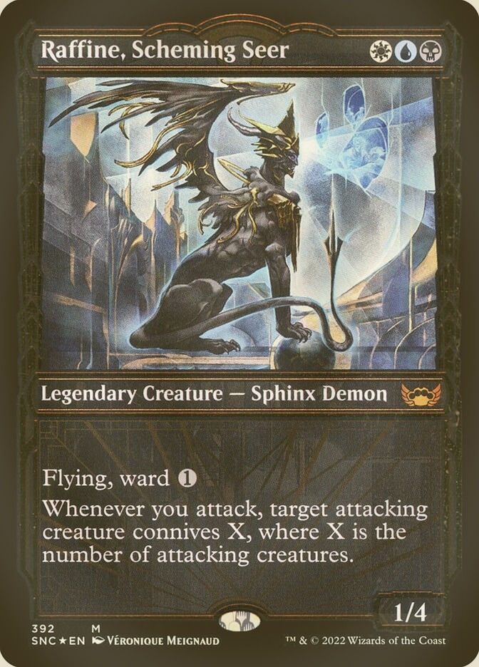 Raffine, Scheming Seer (SNC) (392) / Showcase / Gilded Foil