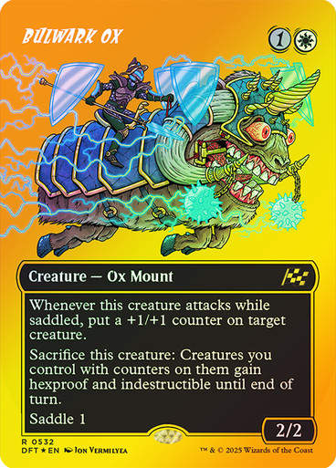 Bulwark Ox (DFT) (532) / Borderless  / First Place Foil