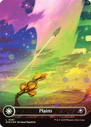 Plains (EOE) (367) / Borderless / Galaxy Foil