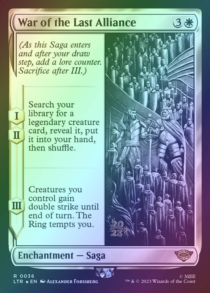 War of the Last Alliance (PLTR) (36s) / Foil