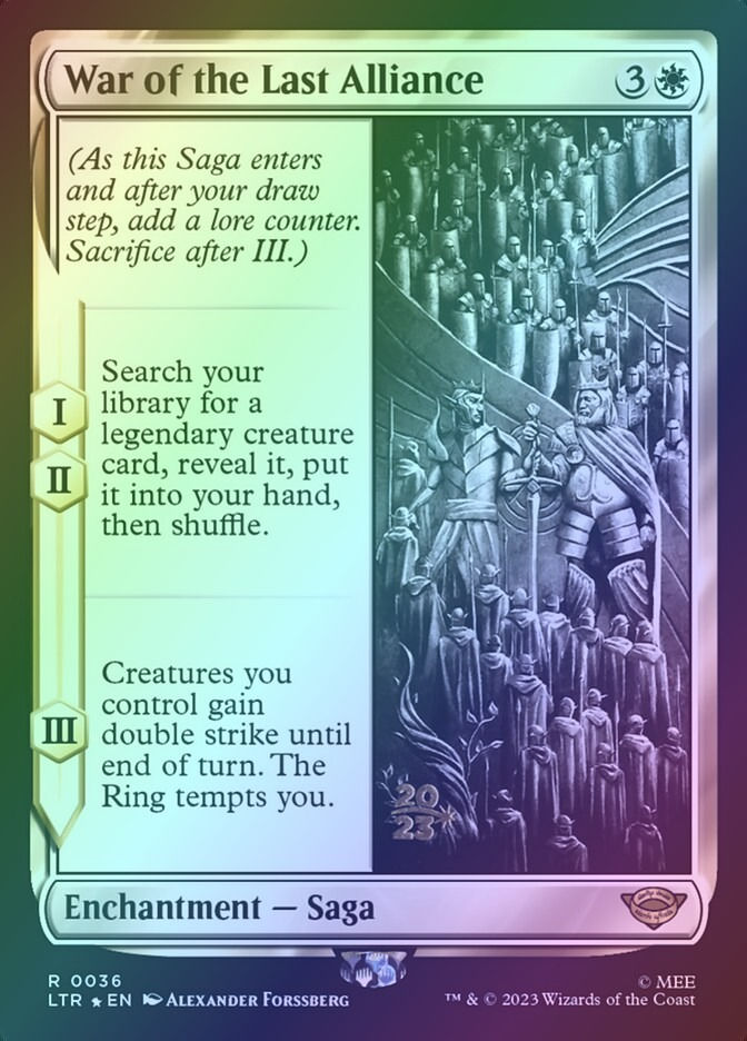 War of the Last Alliance (PLTR) (36s) / Foil