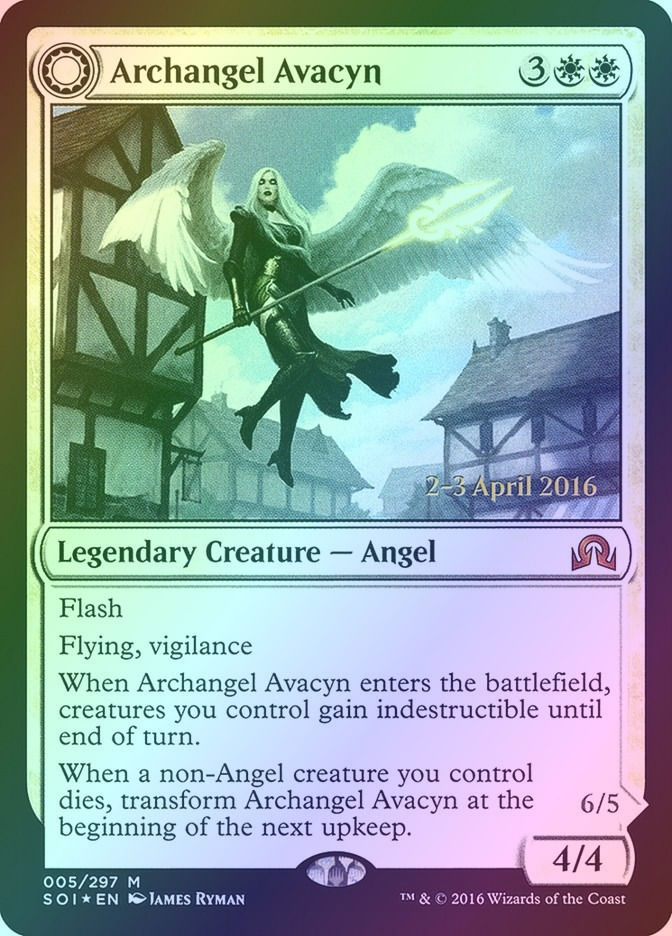Archangel Avacyn // Avacyn, the Purifier (PSOI) (5s) / Foil — cara 1 de 2