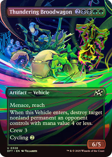 Thundering Broodwagon (DFT) (328) / Foil / Borderless