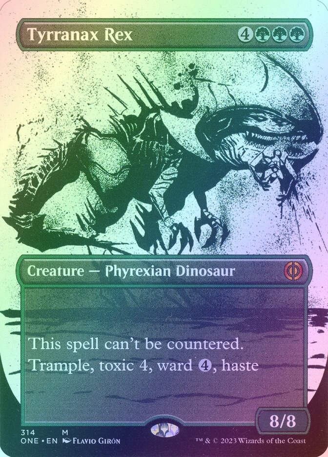 Tyrranax Rex (ONE) (314) / Borderless / Showcase / Foil