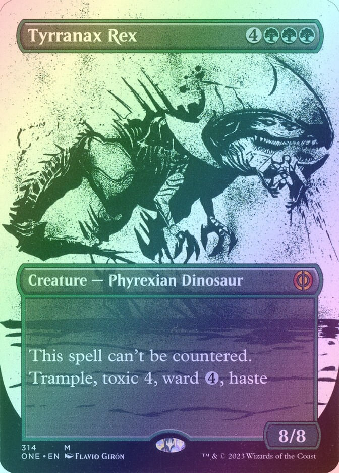 Tyrranax Rex (ONE) (314) / Borderless / Showcase / Foil