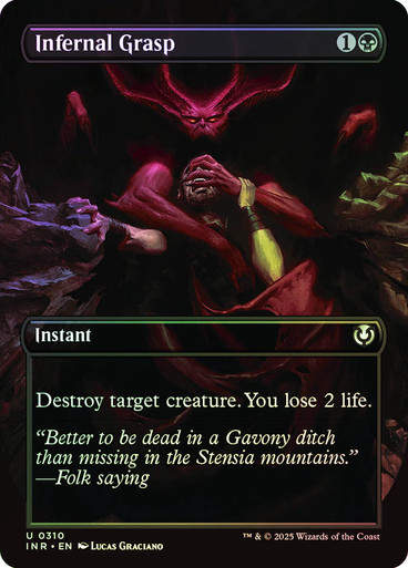 Infernal Grasp (INR) (310) / Foil / Borderless