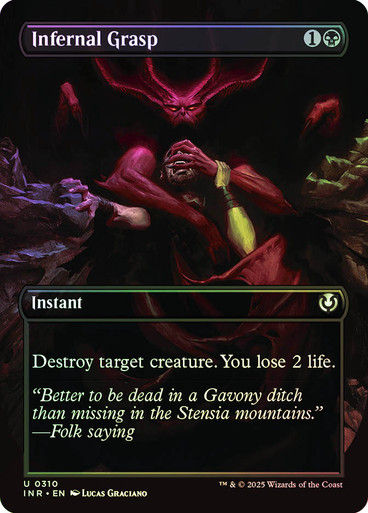 Infernal Grasp (INR) (310) / Foil / Borderless