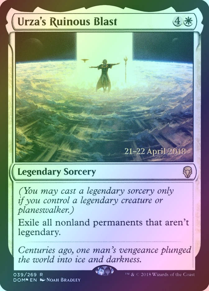 Urza's Ruinous Blast (PDOM) (39s) / Foil