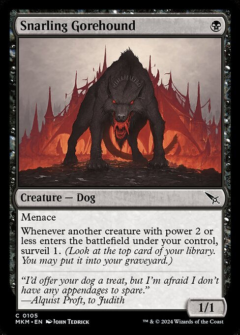 Snarling Gorehound (mkm) (105)
