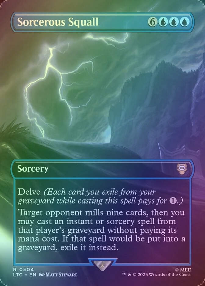 Sorcerous Squall (LTC) (504) / Borderless / Foil