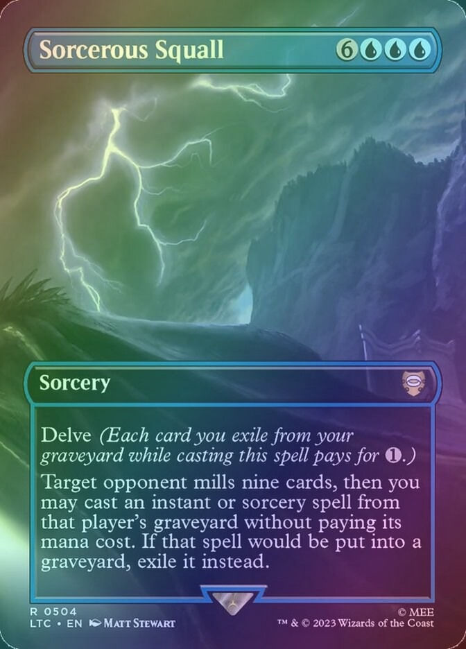 Sorcerous Squall (LTC) (504) / Borderless / Foil