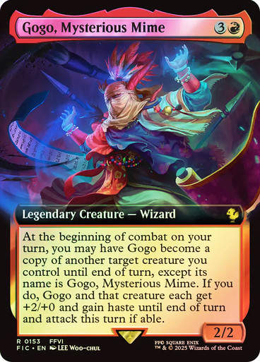 Gogo, Mysterious Mime (FIC) (153) / Extended Art / Foil