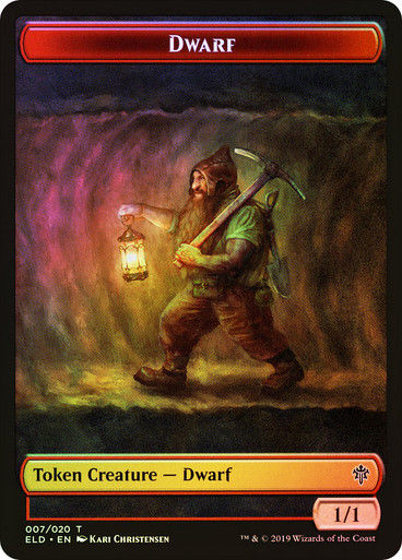 Dwarf Token // Food Token (#18) (TELD) / Foil