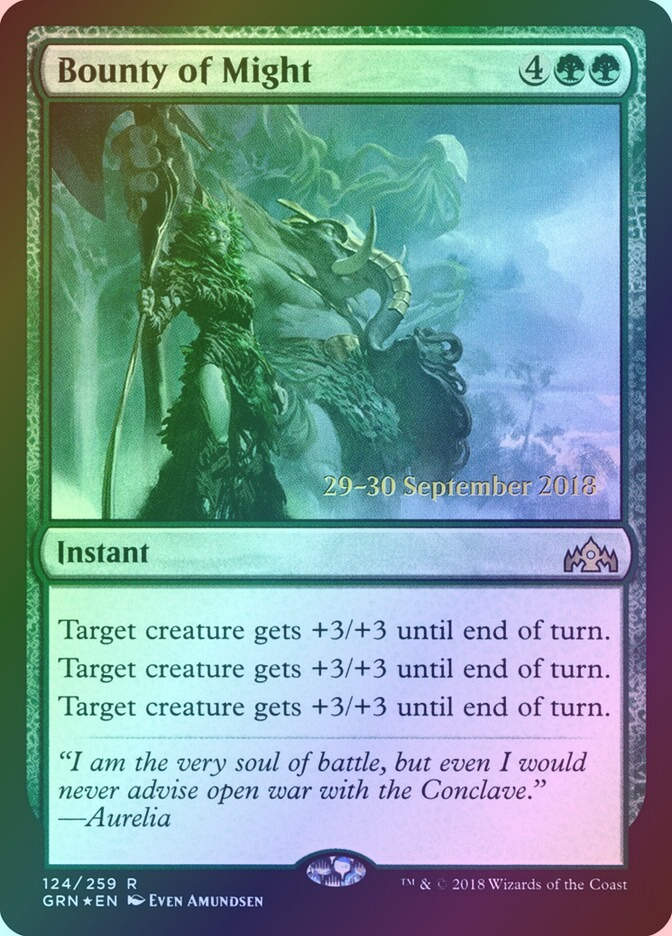 Bounty of Might (PGRN) (124s) / Foil