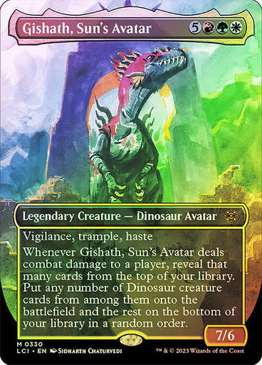 Gishath, Sun's Avatar (lci) / Borderless / Foil