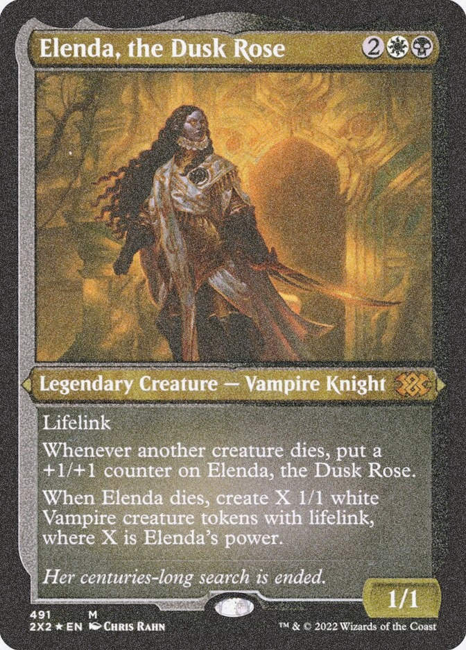 Elenda, the Dusk Rose (2X2) (491) / Foil Etched