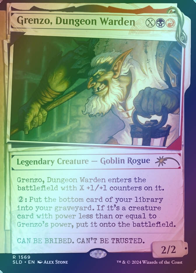 Grenzo, Dungeon Warden (SLD) (1569★) / Showcase / Rainbow Foil