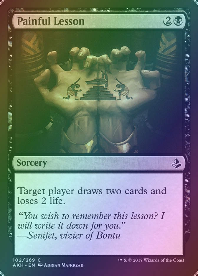 Painful Lesson (AKH) (102) / Foil