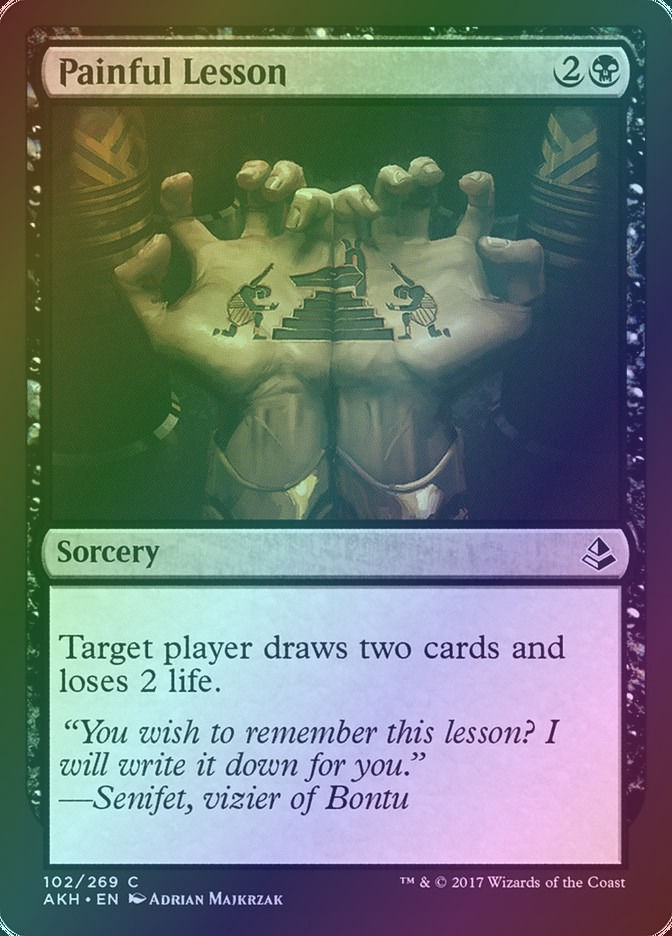 Painful Lesson (AKH) (102) / Foil