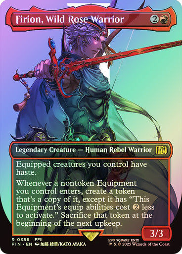 Firion, Wild Rose Warrior (FIN) (386) / Borderless / Foil