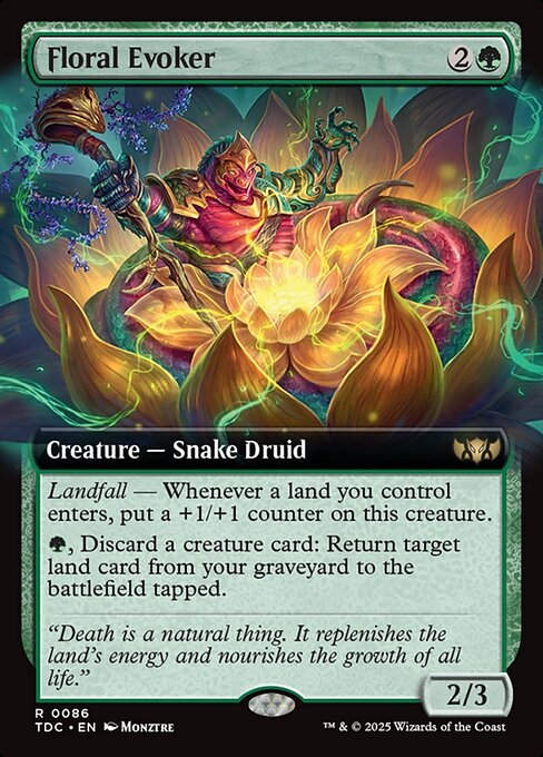 Floral Evoker (TDC) (86) / Extended Art