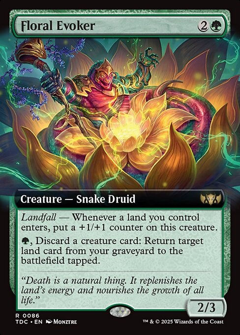 Floral Evoker (TDC) (86) / Extended Art