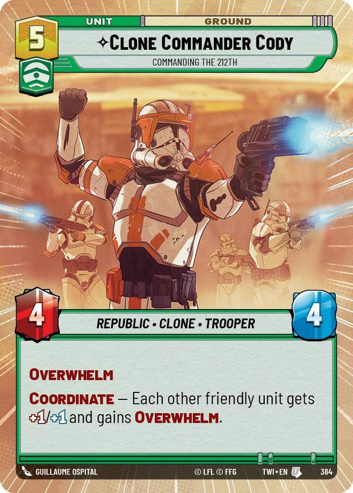 Clone Commander Cody - Commanding the 212th (Hyperspace) (TWI) (384) / Foil