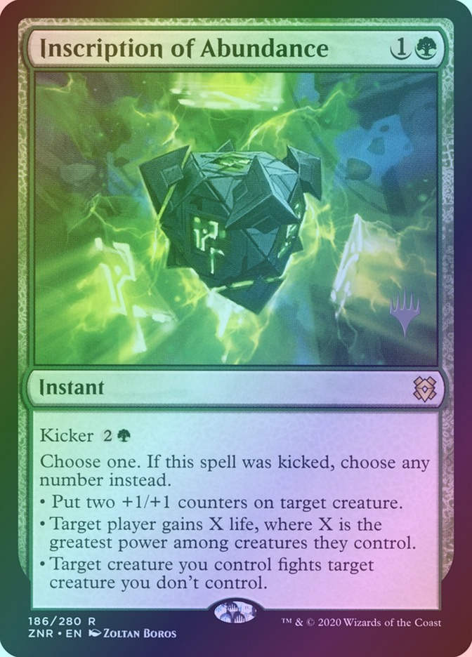 Inscription of Abundance (PZNR) (186p) / Foil