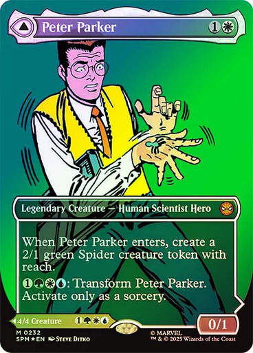 Peter Parker // Amazing Spider-Man (SPM) (232) / Borderless / Foil